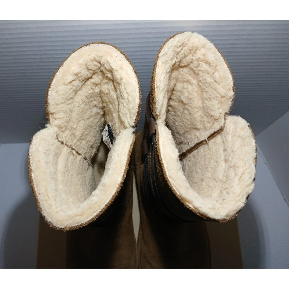 BearPaw Shelby 2012W Hickory II Women's Size 6 Wool Sheep‎ Skin #1398
